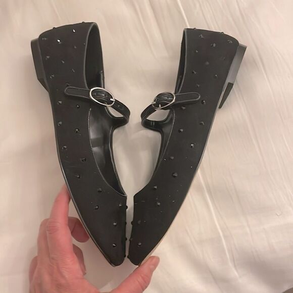 J. CREW RHINESTONE MARY JANE FLATS. NEW IN BOX - Picture 4 of 7